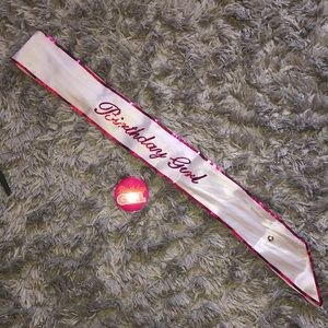 Happy birthday sash and button